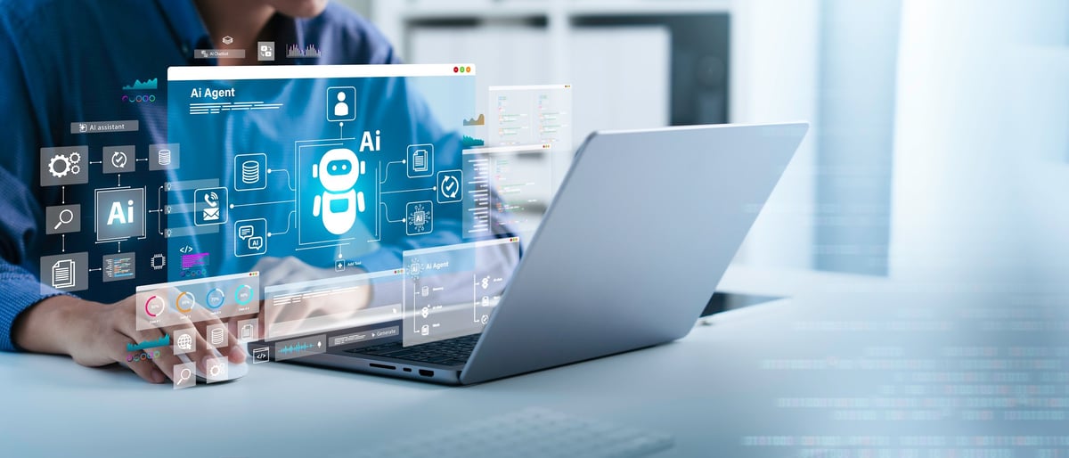 AI agent and intelligent automation system development concept